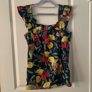 NWT Davi and Dani lemon top sz L